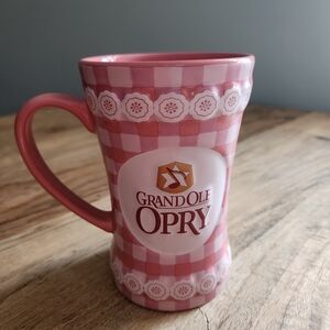 Grand Ole Opry Pink Checkered Mug